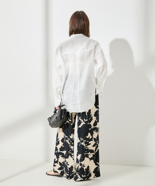 journal standard L'essage（ジャーナルスタンダードレサージュ）の「《追加》《別注》【LUSANA / ルサーナ】CICI PANTS：パンツ（その他パンツ・レディース・オートミール/ブラック系その他・X-SMALL/SMALL）」の20枚目の写真