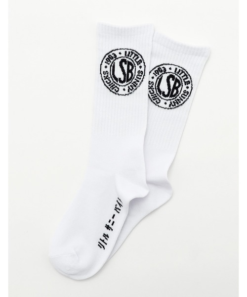 Little sunny bite（リトルサニーバイト）の「◆little sunny bite◆LSB logo socks（ソックス/靴下・レディース・ピンク/ブルー/ブラック/ホワイト・FREE）」の2枚目の写真
