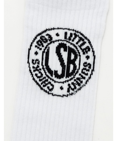 Little sunny bite（リトルサニーバイト）の「◆little sunny bite◆LSB logo socks（ソックス/靴下・レディース・ピンク/ブルー/ブラック/ホワイト・FREE）」の7枚目の写真