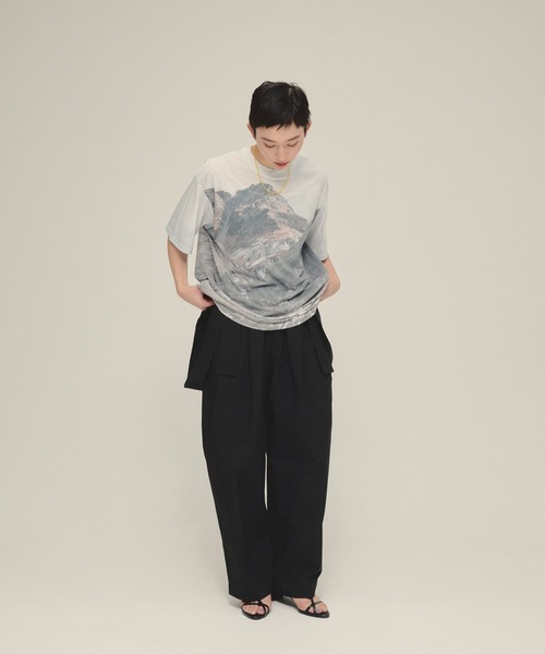 eL(エル)の「【eL】Day And Night TEE/570727(Tシャツ/カットソー・レディース・ネイビー系/グレー系その他・FREE)」の12枚目の写真
