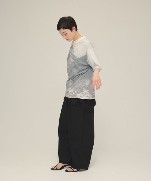 eL(エル)の「【eL】Day And Night TEE/570727(Tシャツ/カットソー・レディース・ネイビー系/グレー系その他・FREE)」の13枚目の写真