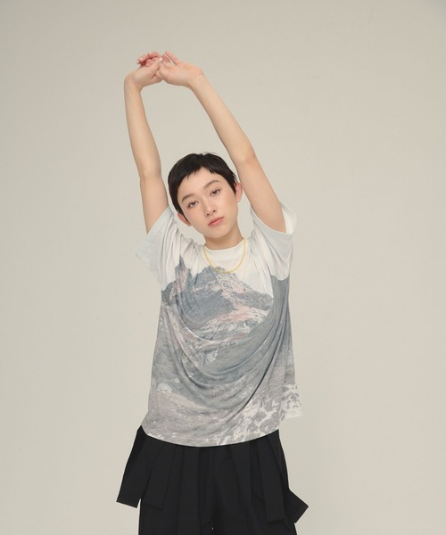 eL(エル)の「【eL】Day And Night TEE/570727(Tシャツ/カットソー・レディース・ネイビー系/グレー系その他・FREE)」の17枚目の写真