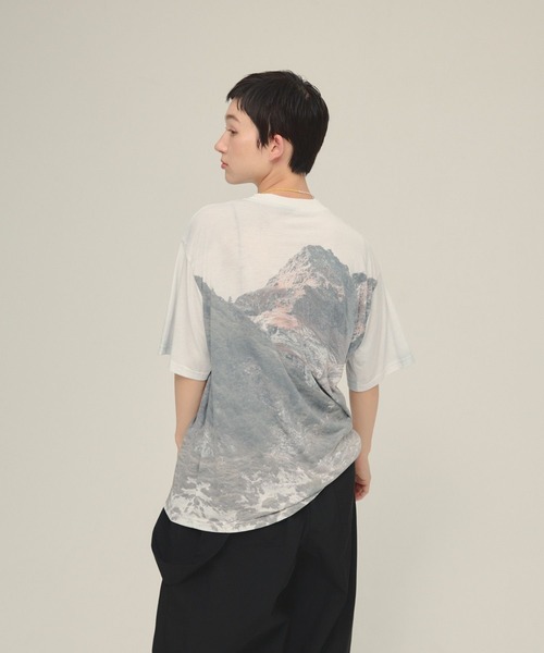 eL(エル)の「【eL】Day And Night TEE/570727(Tシャツ/カットソー・レディース・ネイビー系/グレー系その他・FREE)」の6枚目の写真