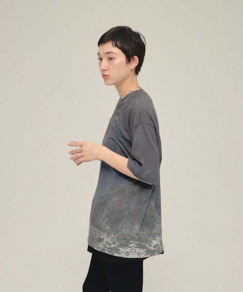 eL(エル)の「【eL】Day And Night TEE/570727(Tシャツ/カットソー・レディース・ネイビー系/グレー系その他・FREE)」の11枚目の写真