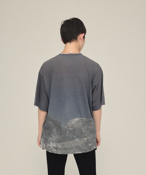eL(エル)の「【eL】Day And Night TEE/570727(Tシャツ/カットソー・レディース・ネイビー系/グレー系その他・FREE)」の3枚目の写真