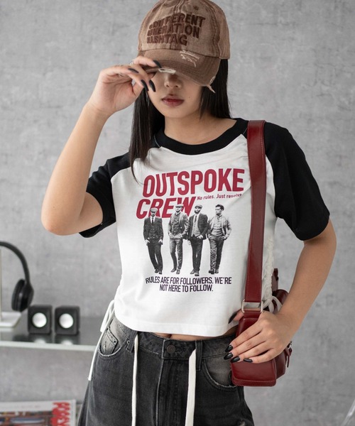 WEGO(ウィゴー)の「WEGO/グラフィックショートサイドリボンドロストT(Tシャツ/カットソー・レディース・その他7/その他4/その他5/その他1/その他2/その他3/その他6/その他9/その他8/その他10・FREE)」の7枚目の写真
