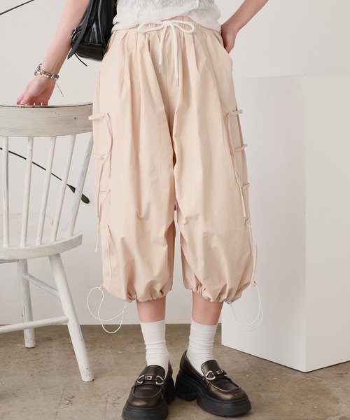 ROOPTOKYO（ループトウキョウ）の「サイド紐デザインワイドパンツ（その他パンツ・レディース・ホワイト/グレー/ブラック・M/L）」の12枚目の写真