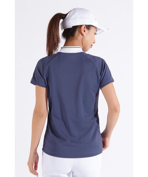 美品！new balance golf UVカット モックネックプルオーバー UVカット 防透性 半袖 モックネック プルオーバー (MENS) | new