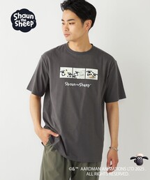 SHIPS Colors:ひつじのショーン コミック プリント Tシャツ◇