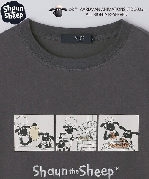 SHIPS Colors(シップス カラーズ)の「SHIPS Colors:ひつじのショーン コミック プリント Tシャツ◇(Tシャツ/カットソー・メンズ・ダークグレー/ホワイト・SMALL/X-LARGE/LARGE/MEDIUM)」の20枚目の写真
