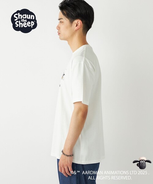 SHIPS Colors(シップス カラーズ)の「SHIPS Colors:ひつじのショーン コミック プリント Tシャツ◇(Tシャツ/カットソー・メンズ・ダークグレー/ホワイト・SMALL/X-LARGE/LARGE/MEDIUM)」の4枚目の写真