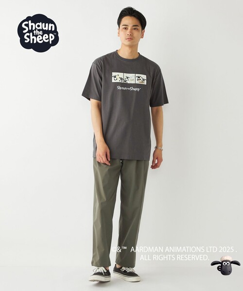 SHIPS Colors(シップス カラーズ)の「SHIPS Colors:ひつじのショーン コミック プリント Tシャツ◇(Tシャツ/カットソー・メンズ・ダークグレー/ホワイト・SMALL/X-LARGE/LARGE/MEDIUM)」の15枚目の写真