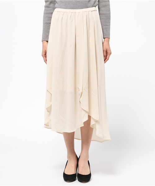 mystic（ミスティック）の「【mystic】シフォンスカート（スカート・レディース・オフホワイト/レッド/グリーン/ブラック・ﾌﾘ-）」の5枚目の写真