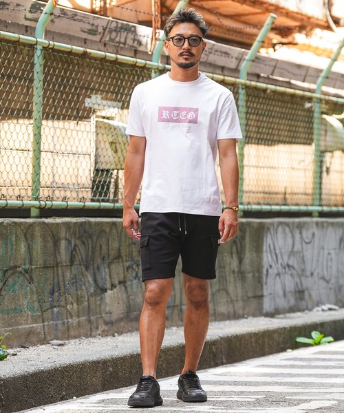 adamsJUGGLER(アダムスジャグラー)の「RTEGボックスR.Sティー(Tシャツ/カットソー・メンズ・ブラック×シルバー/ホワイト×レッド/ブラック×レッド/ホワイト×ブラック・M/XL/XXL/S/L)」の5枚目の写真