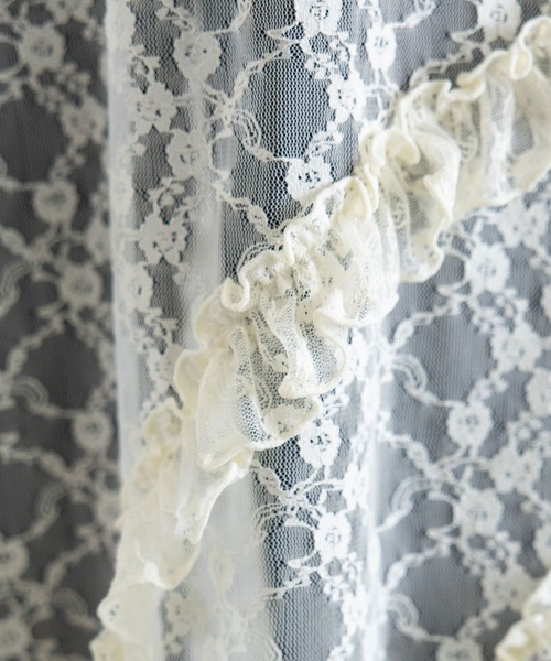 RAGEBLUE（レイジブルー）の「アシメレースキャミワンピース（ワンピース・レディース・ホワイト/ブラック・FREE）」の15枚目の写真