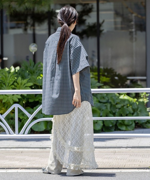 RAGEBLUE（レイジブルー）の「アシメレースキャミワンピース（ワンピース・レディース・ホワイト/ブラック・FREE）」の18枚目の写真