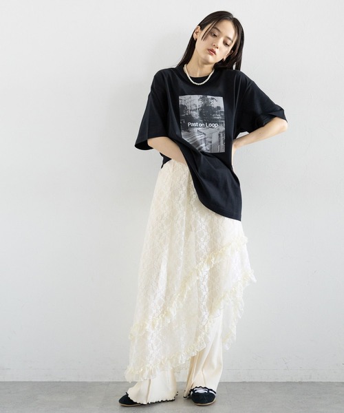 RAGEBLUE（レイジブルー）の「アシメレースキャミワンピース（ワンピース・レディース・ホワイト/ブラック・FREE）」の20枚目の写真