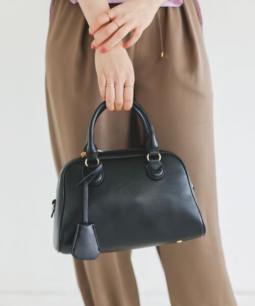 le.coeur blanc（ルクールブラン）の「フェイクレザーボストンBAG（ボストンバッグ・レディース・ベージュ/ブルー/ブラック・FREE）」の9枚目の写真