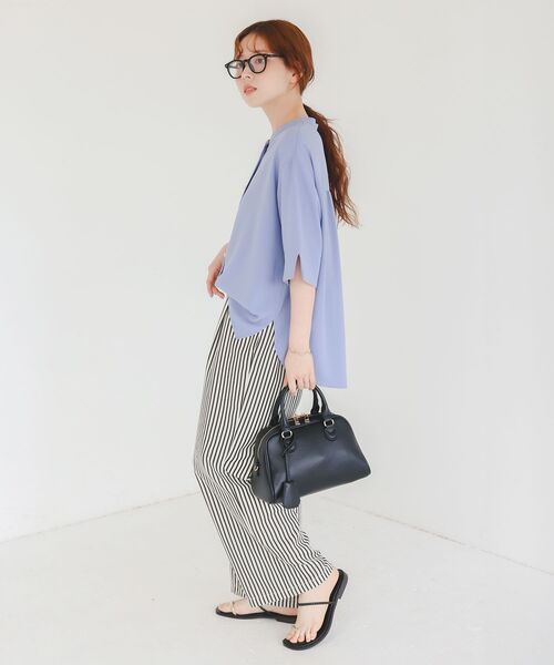 le.coeur blanc（ルクールブラン）の「フェイクレザーボストンBAG（ボストンバッグ・レディース・ベージュ/ブルー/ブラック・FREE）」の14枚目の写真