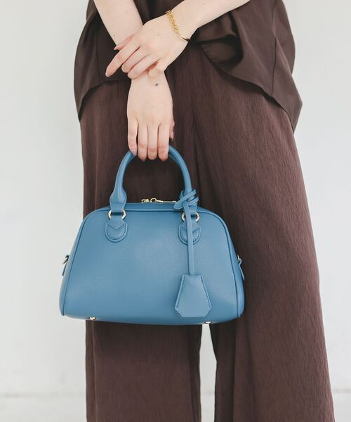 le.coeur blanc（ルクールブラン）の「フェイクレザーボストンBAG（ボストンバッグ・レディース・ベージュ/ブルー/ブラック・FREE）」の18枚目の写真