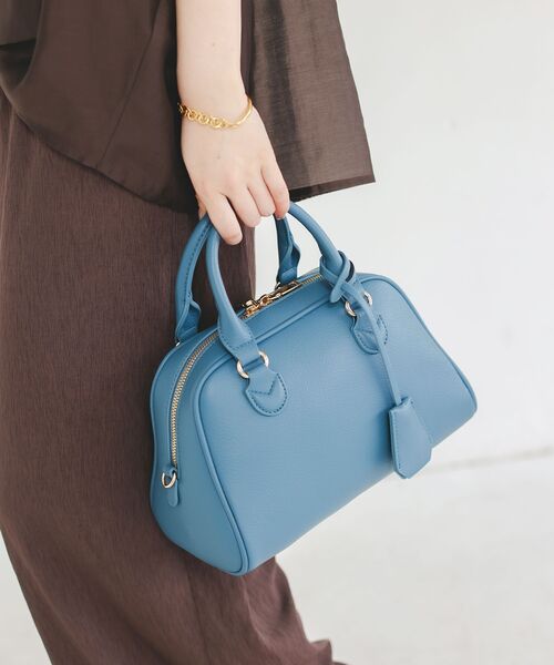 le.coeur blanc（ルクールブラン）の「フェイクレザーボストンBAG（ボストンバッグ・レディース・ベージュ/ブルー/ブラック・FREE）」の19枚目の写真