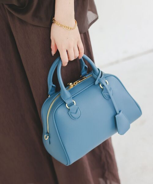 le.coeur blanc（ルクールブラン）の「フェイクレザーボストンBAG（ボストンバッグ・レディース・ベージュ/ブルー/ブラック・FREE）」の20枚目の写真