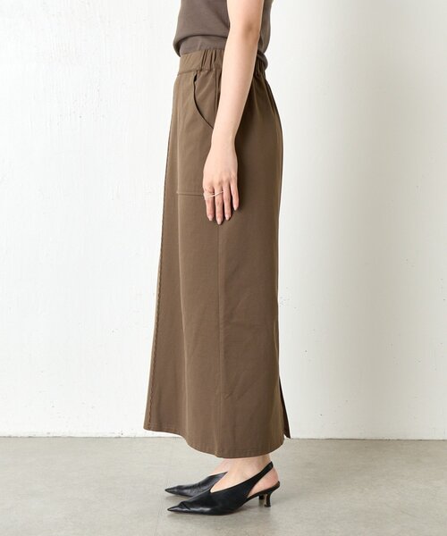 Jena espace merveilleux（ジェナ　エスパスメルヴェイユ）の「ピンタックナロースカート（スカート・レディース・カーキ/ブラック・FREE）」の4枚目の写真