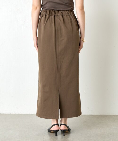 Jena espace merveilleux（ジェナ　エスパスメルヴェイユ）の「ピンタックナロースカート（スカート・レディース・カーキ/ブラック・FREE）」の5枚目の写真