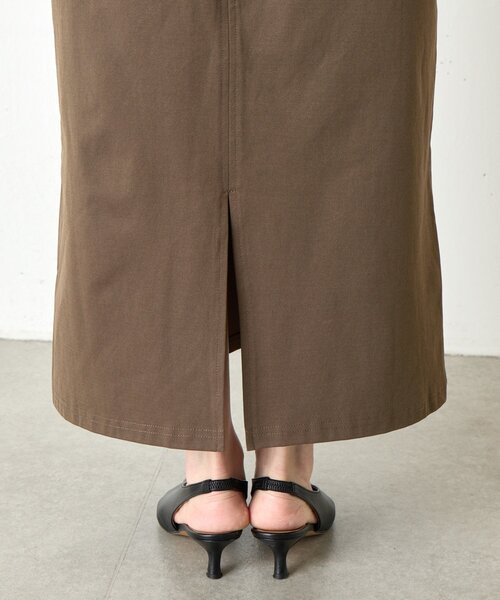 Jena espace merveilleux（ジェナ　エスパスメルヴェイユ）の「ピンタックナロースカート（スカート・レディース・カーキ/ブラック・FREE）」の7枚目の写真