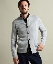 HIDEAWAYS NICOLE | プレーティングリブジャカードニットジップブルゾン(ブルゾン)