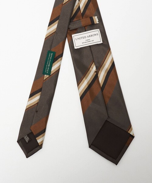 UNITED ARROWS（ユナイテッドアローズ）の「マルチ ストライプ ネクタイ（ネクタイ・メンズ・ブラウン系/コバルトブルー・FREE）」の4枚目の写真
