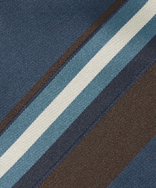 UNITED ARROWS（ユナイテッドアローズ）の「マルチ ストライプ ネクタイ（ネクタイ・メンズ・ブラウン系/コバルトブルー・FREE）」の7枚目の写真