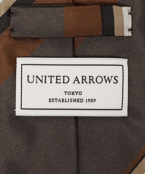 UNITED ARROWS（ユナイテッドアローズ）の「マルチ ストライプ ネクタイ（ネクタイ・メンズ・ブラウン系/コバルトブルー・FREE）」の8枚目の写真