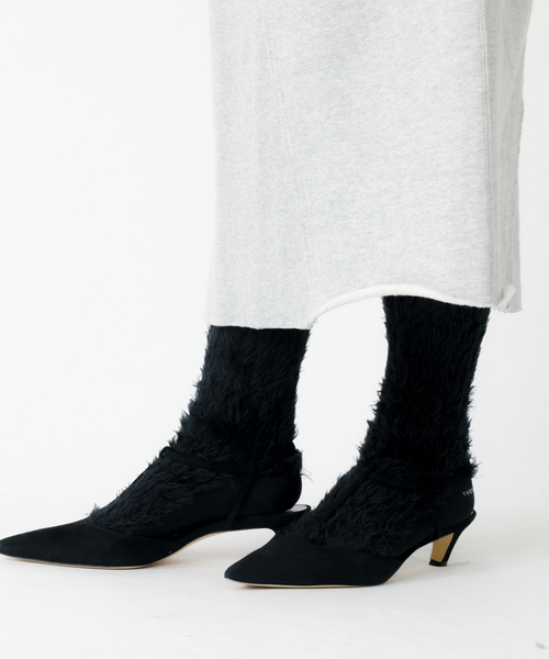 YUQRI（ユクリ）の「【YUQRI/ユクリ】Faux fur/靴下/ファー/もこもこ/ギフト【WEB限定】（ソックス/靴下・レディース・ブラック/ブラウン/ホワイト・フリー）」の9枚目の写真