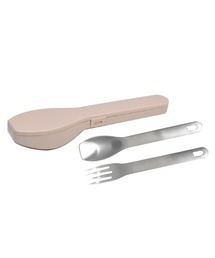 その他セレクト（ソノタセレクト）の「ランチカトラリー フォーク／スプーンセット ケース付き（カトラリー）」
