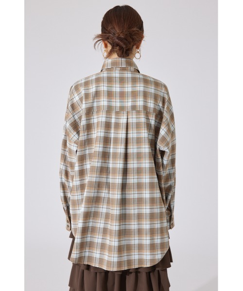 rienda(リエンダ)の「【AKB48 千葉恵里さん着用】オーバールーズシャツトップス 秋服(シャツ/ブラウス・レディース・ピンク/ブラック/ライトブルー・FREE)」の9枚目の写真