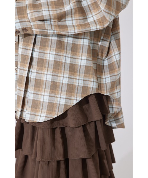 rienda(リエンダ)の「【AKB48 千葉恵里さん着用】オーバールーズシャツトップス 秋服(シャツ/ブラウス・レディース・ピンク/ブラック/ライトブルー・FREE)」の12枚目の写真