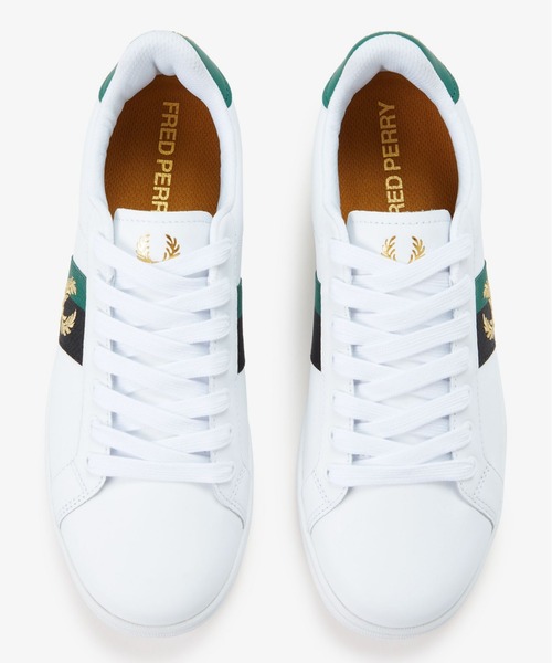 FRED PERRY(フレッドペリー)の「B721 Leather / Tape/テープレザースニーカー(スニーカー・メンズ・ホワイト・28cm/27cm/26cm)」の1枚目の写真