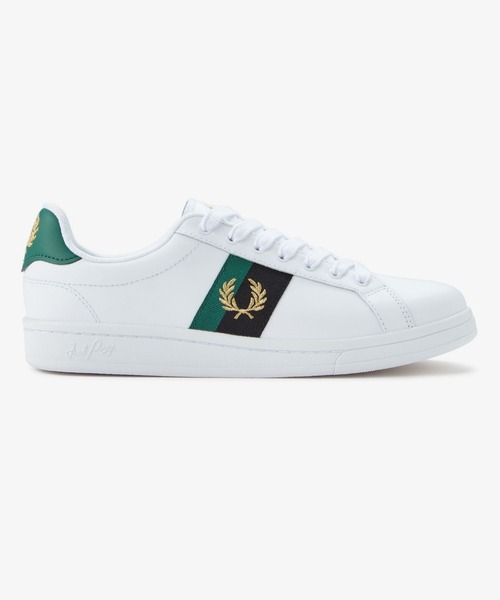 FRED PERRY(フレッドペリー)の「B721 Leather / Tape/テープレザースニーカー(スニーカー・メンズ・ホワイト・28cm/27cm/26cm)」の2枚目の写真