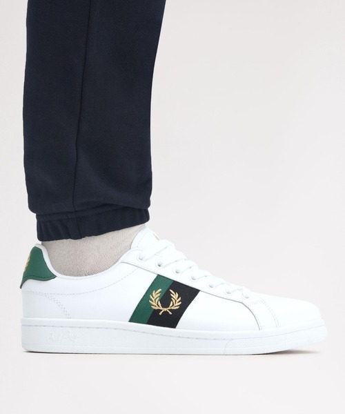 FRED PERRY(フレッドペリー)の「B721 Leather / Tape/テープレザースニーカー(スニーカー・メンズ・ホワイト・28cm/27cm/26cm)」の7枚目の写真