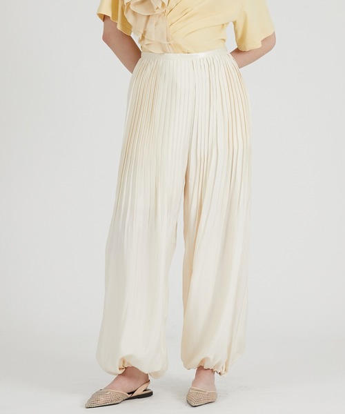 PRANK PROJECT(プランクプロジェクト)の「プリテッドバルーンパンツ / Pleated Balloon Pants(その他パンツ・レディース・ブラック/ホワイト/イエロー・38/36)」の10枚目の写真