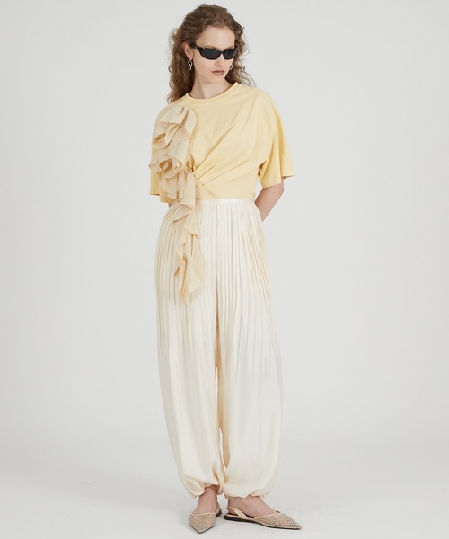 PRANK PROJECT(プランクプロジェクト)の「プリテッドバルーンパンツ / Pleated Balloon Pants(その他パンツ・レディース・ブラック/ホワイト/イエロー・38/36)」の19枚目の写真