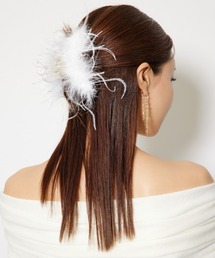rienda（リエンダ）の「フェザ―バンスクリップ（バレッタ/ヘアクリップ）」