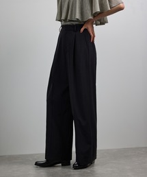ROPE' | 【伸縮性・リラックスフィット】 1タック ストレートワイドパンツ【REGGIANI（レッジアーニ）】(その他パンツ)