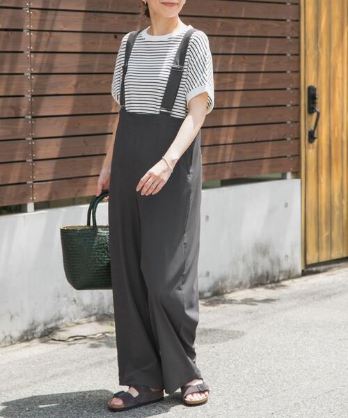 URBAN RESEARCH DOORS(アーバンリサーチドアーズ)の「『UR TECH』サマシェアサスペンダーパンツ(その他パンツ・レディース・ブラック/グレー・SMALL/MEDIUM)」の6枚目の写真