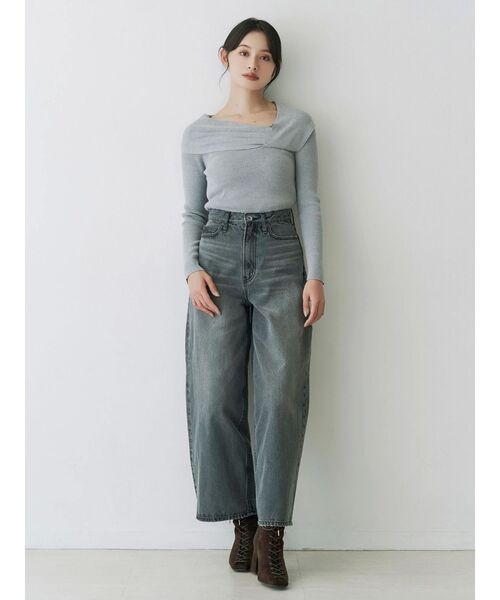 MERCURYDUO(マーキュリーデュオ)の「カーヴィシルエットパンツ(その他パンツ・レディース・ブルー/グレー・SMALL/MEDIUM)」の21枚目の写真