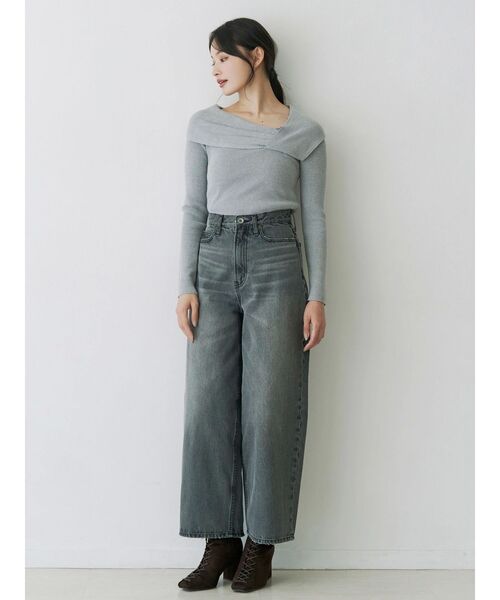 MERCURYDUO(マーキュリーデュオ)の「カーヴィシルエットパンツ(その他パンツ・レディース・ブルー/グレー・SMALL/MEDIUM)」の20枚目の写真