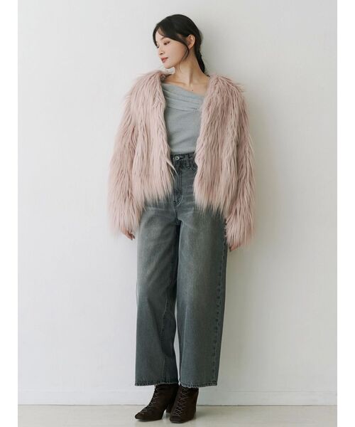 MERCURYDUO(マーキュリーデュオ)の「カーヴィシルエットパンツ(その他パンツ・レディース・ブルー/グレー・SMALL/MEDIUM)」の16枚目の写真