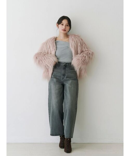 MERCURYDUO(マーキュリーデュオ)の「カーヴィシルエットパンツ(その他パンツ・レディース・ブルー/グレー・SMALL/MEDIUM)」の3枚目の写真
