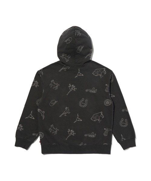 Levi's(リーバイス)の「Levi's/リーバイス リラックスフィット グラフィック パーカー(パーカー・メンズ・ブラック・S/XL/L/M)」の4枚目の写真